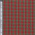 Textile Creations Rustic Woven Fabric, Plaid Red, Green And Natural, 15 yd. TE583819